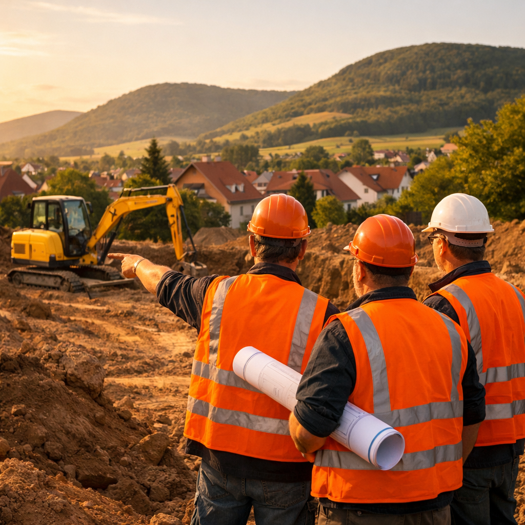 A Mieli GmbH Team auf der Baustelle
